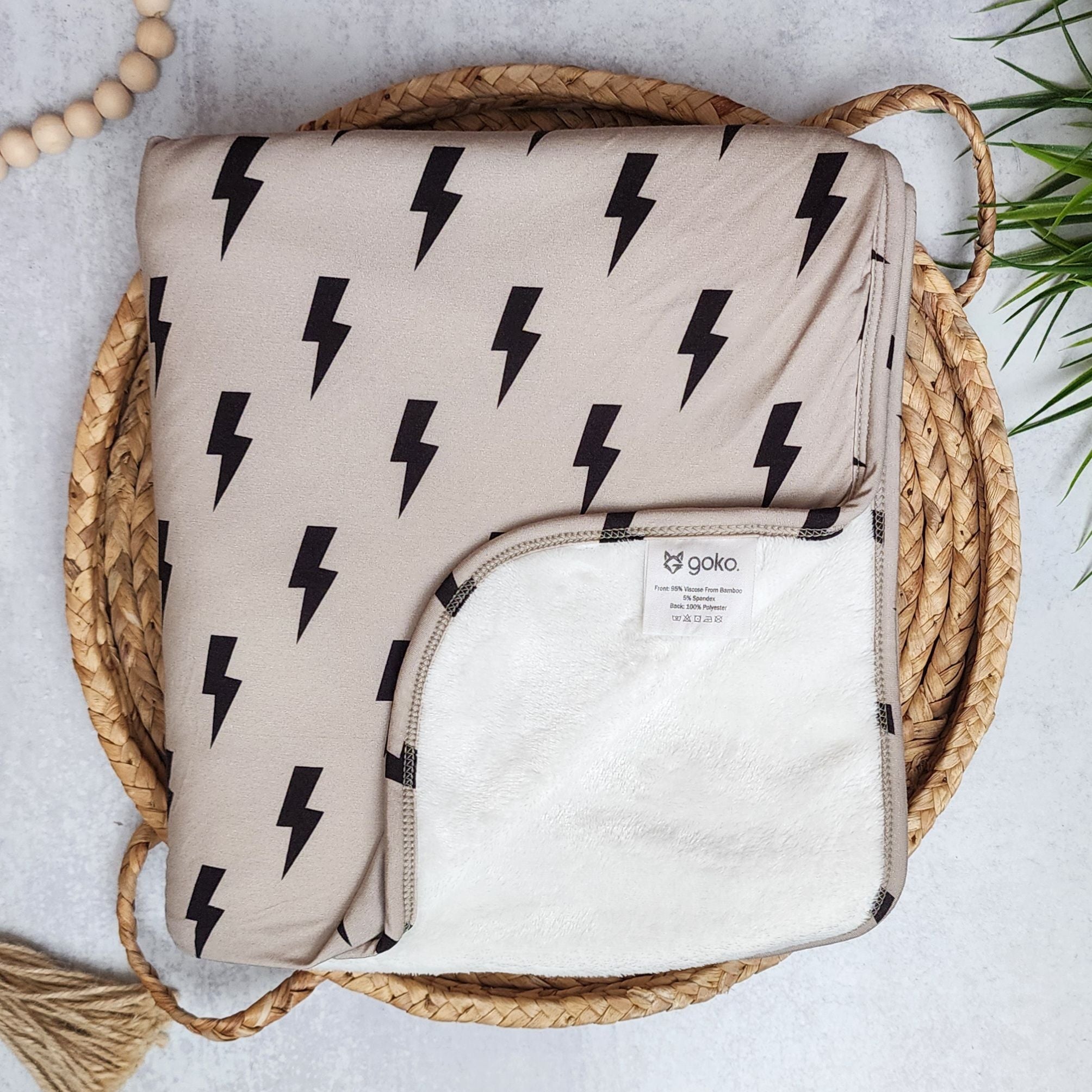 Lightning Bolt Toddler Blanket