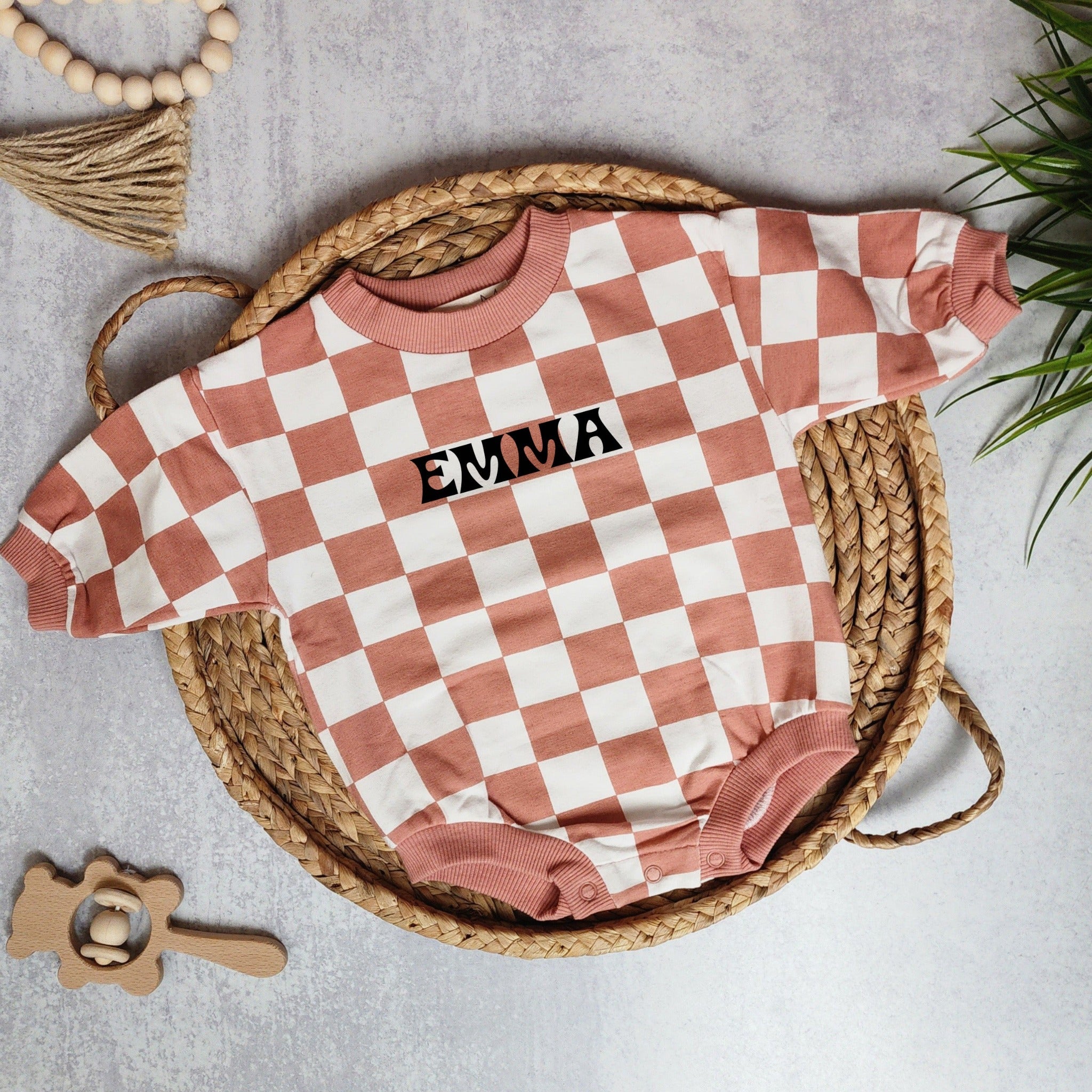 Bubble Romper - Checkerboard