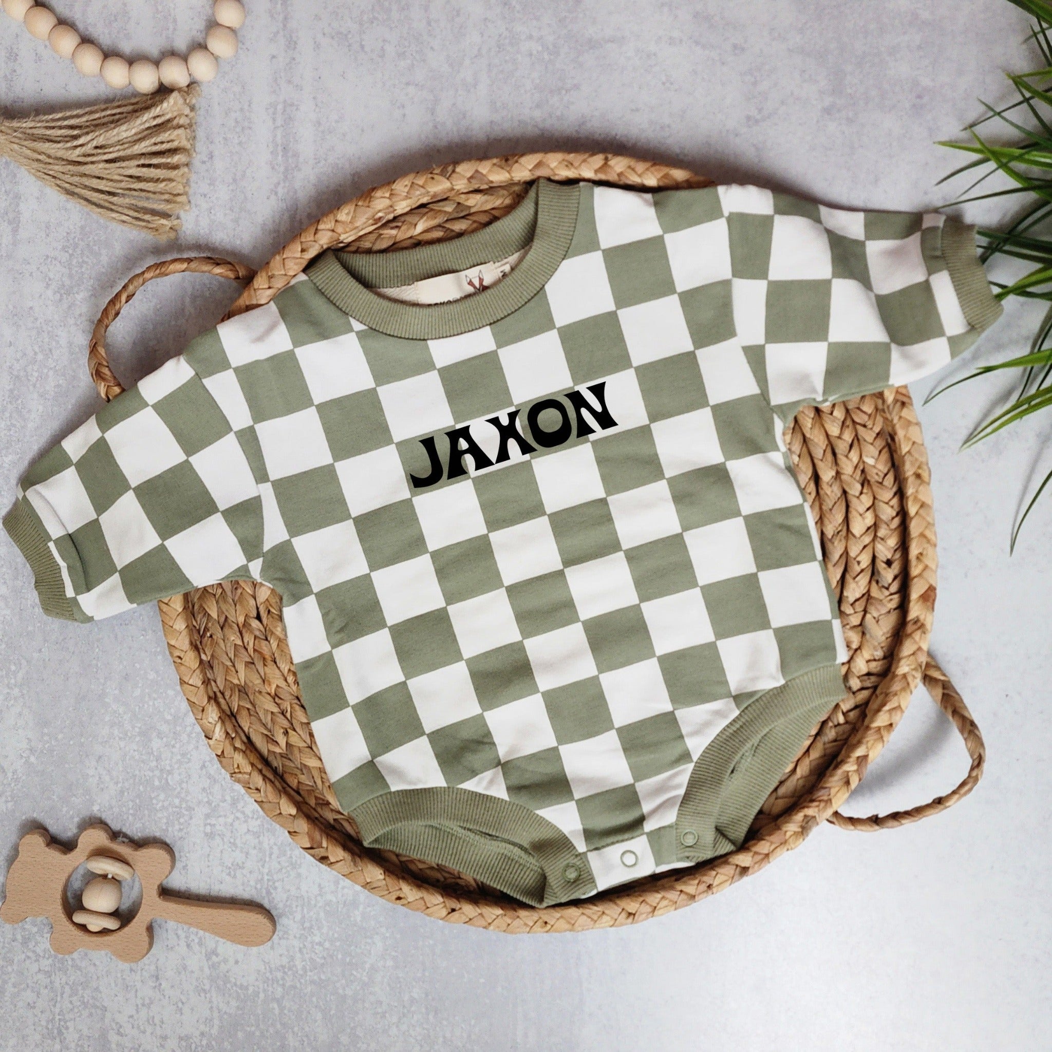 Bubble Romper - Checkerboard