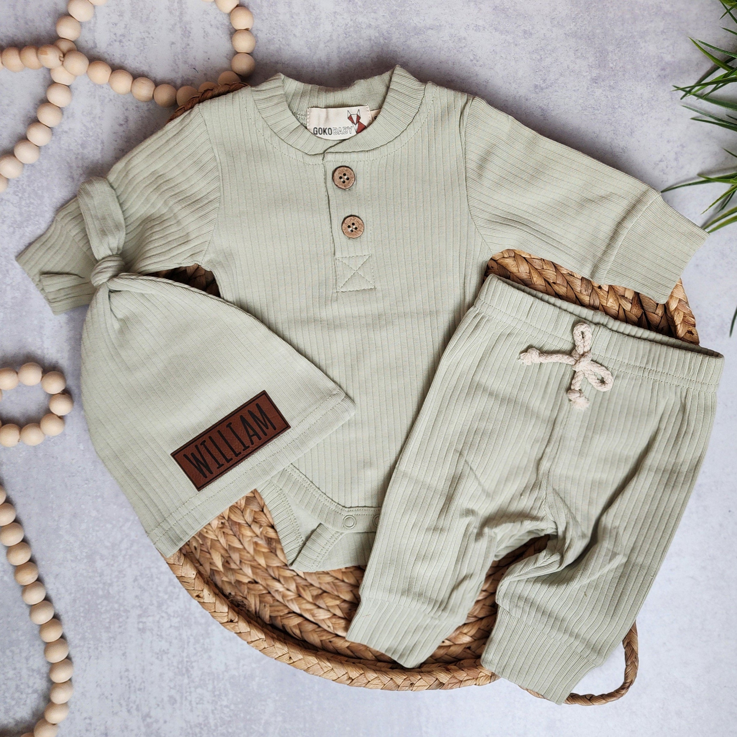 Ribbed Outfit - Sage