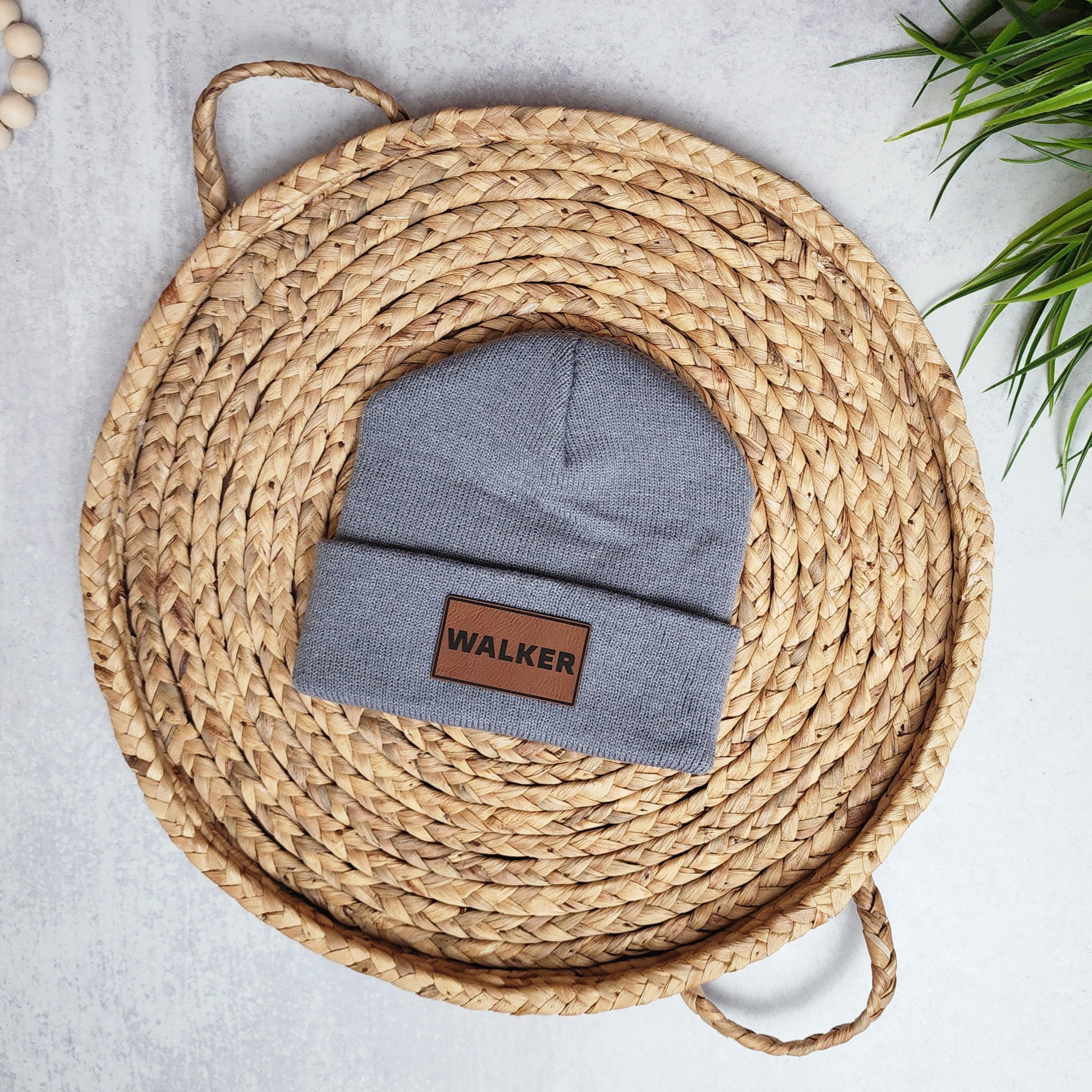 Name Beanie - Grey