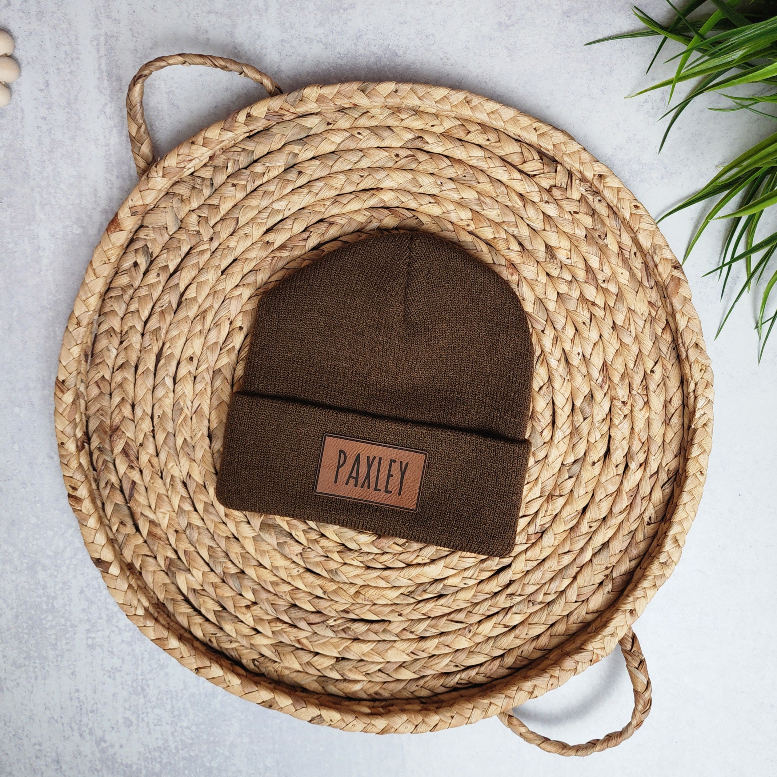 Name Beanie - Coffee