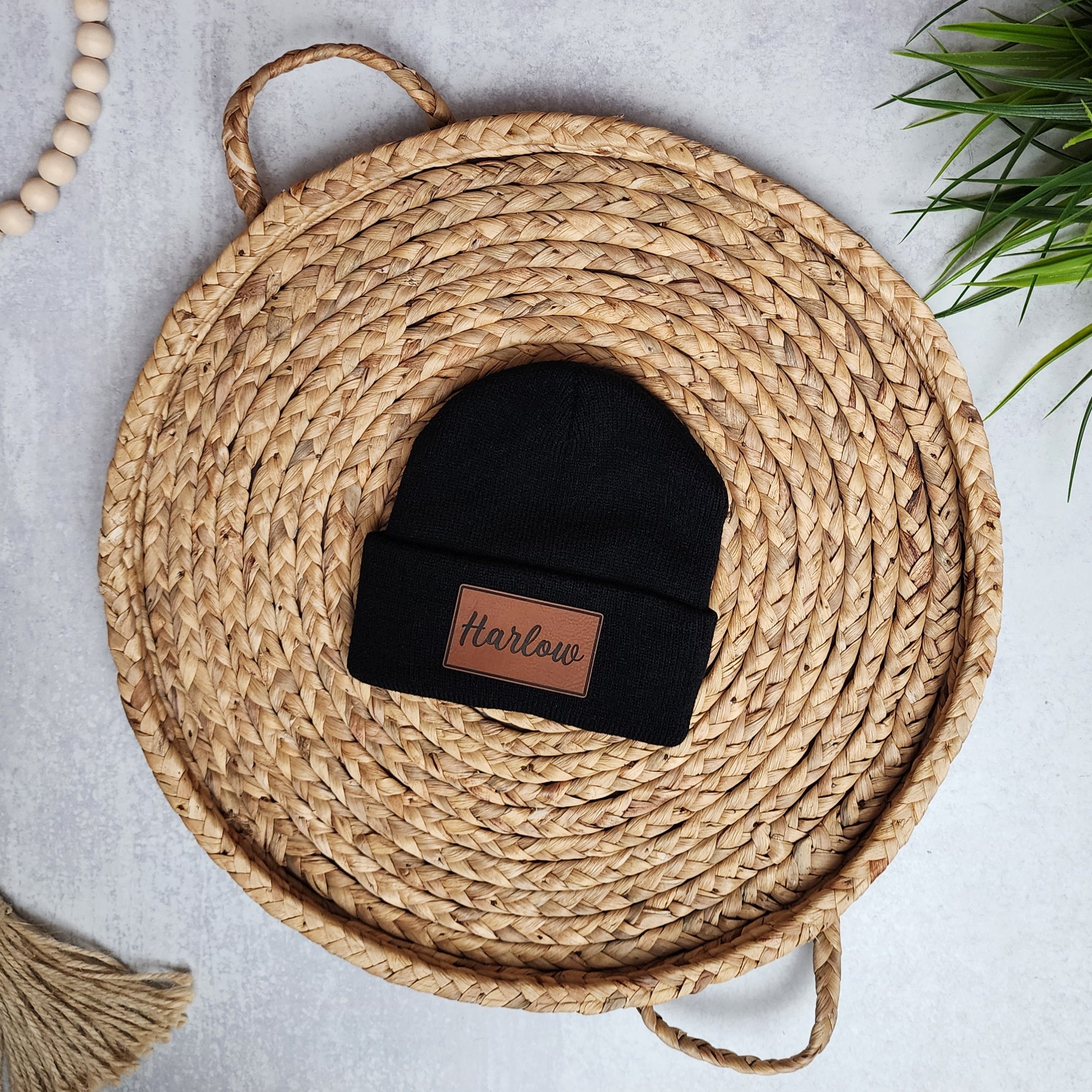 Name Beanie - Black