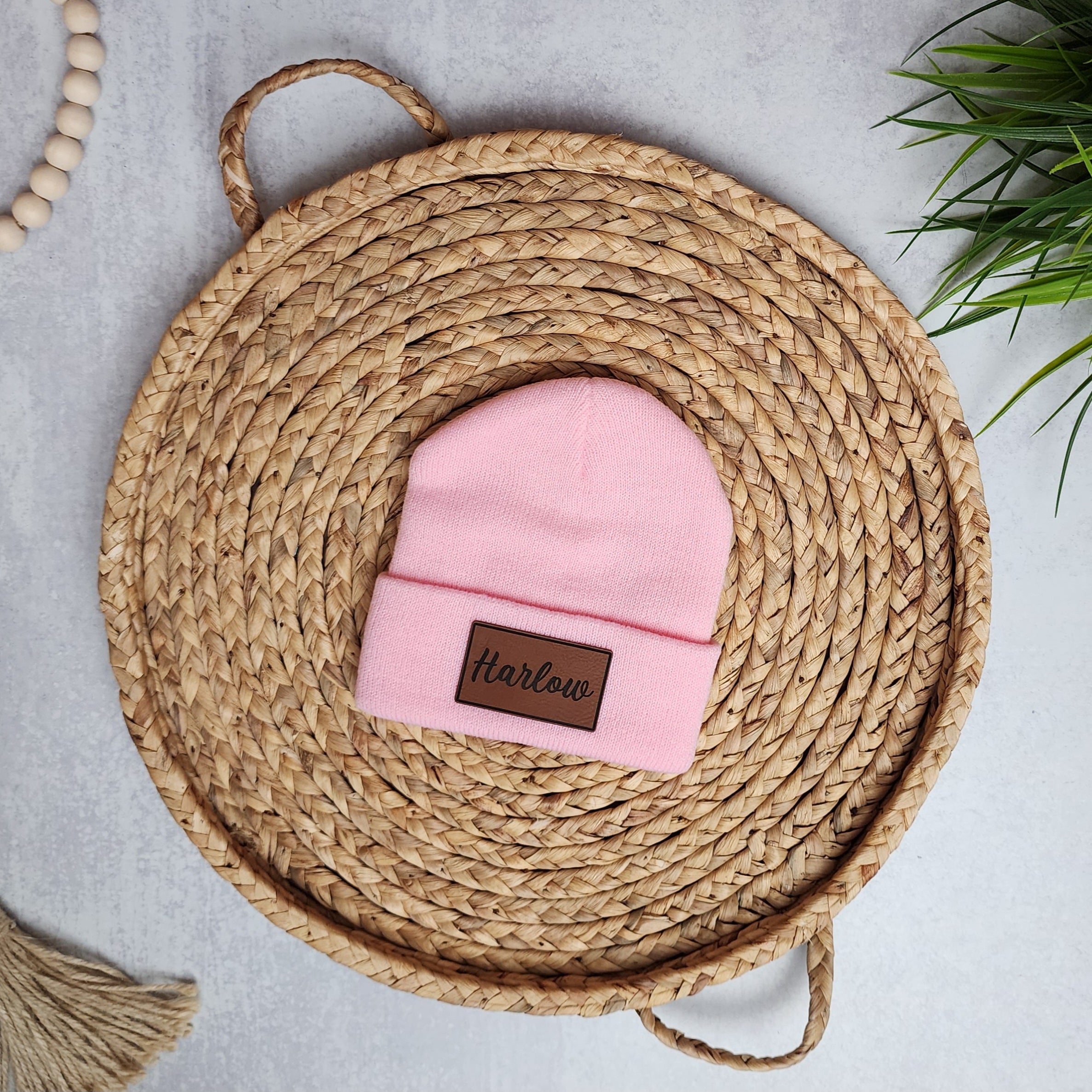 Name Beanie - Pink