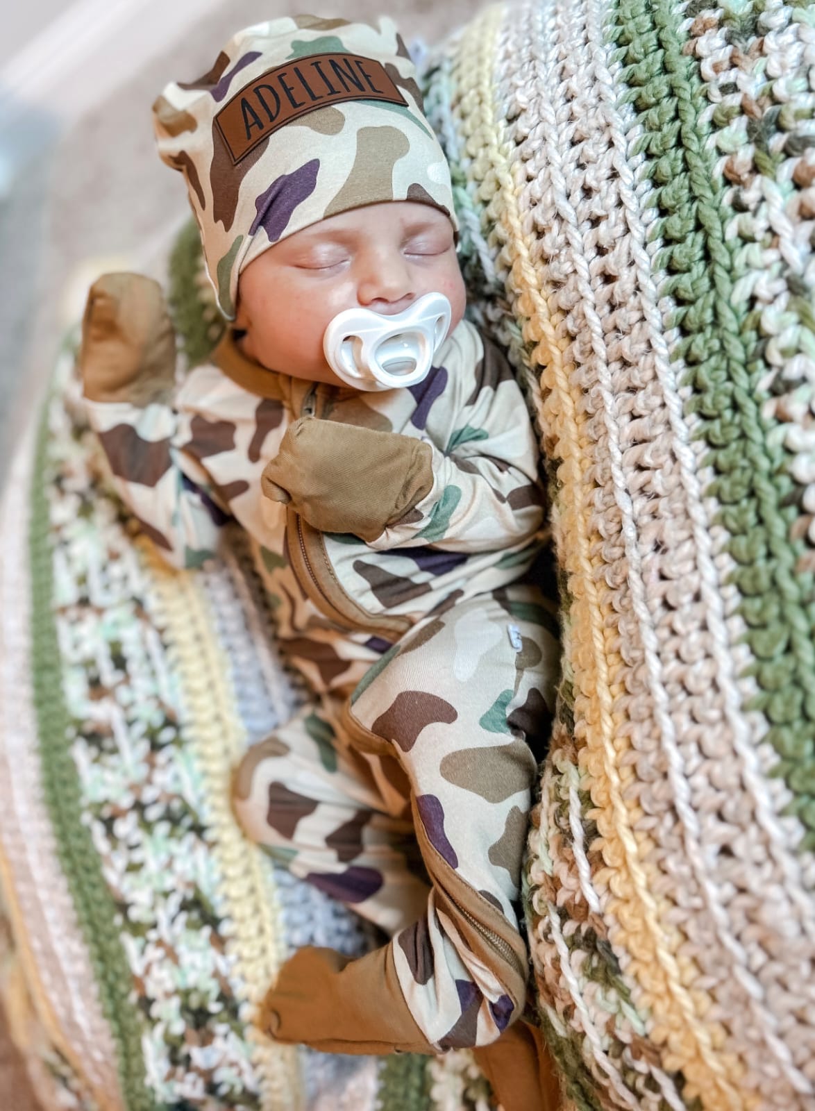 Bamboo Zip Romper | Personalized | Duck Camo