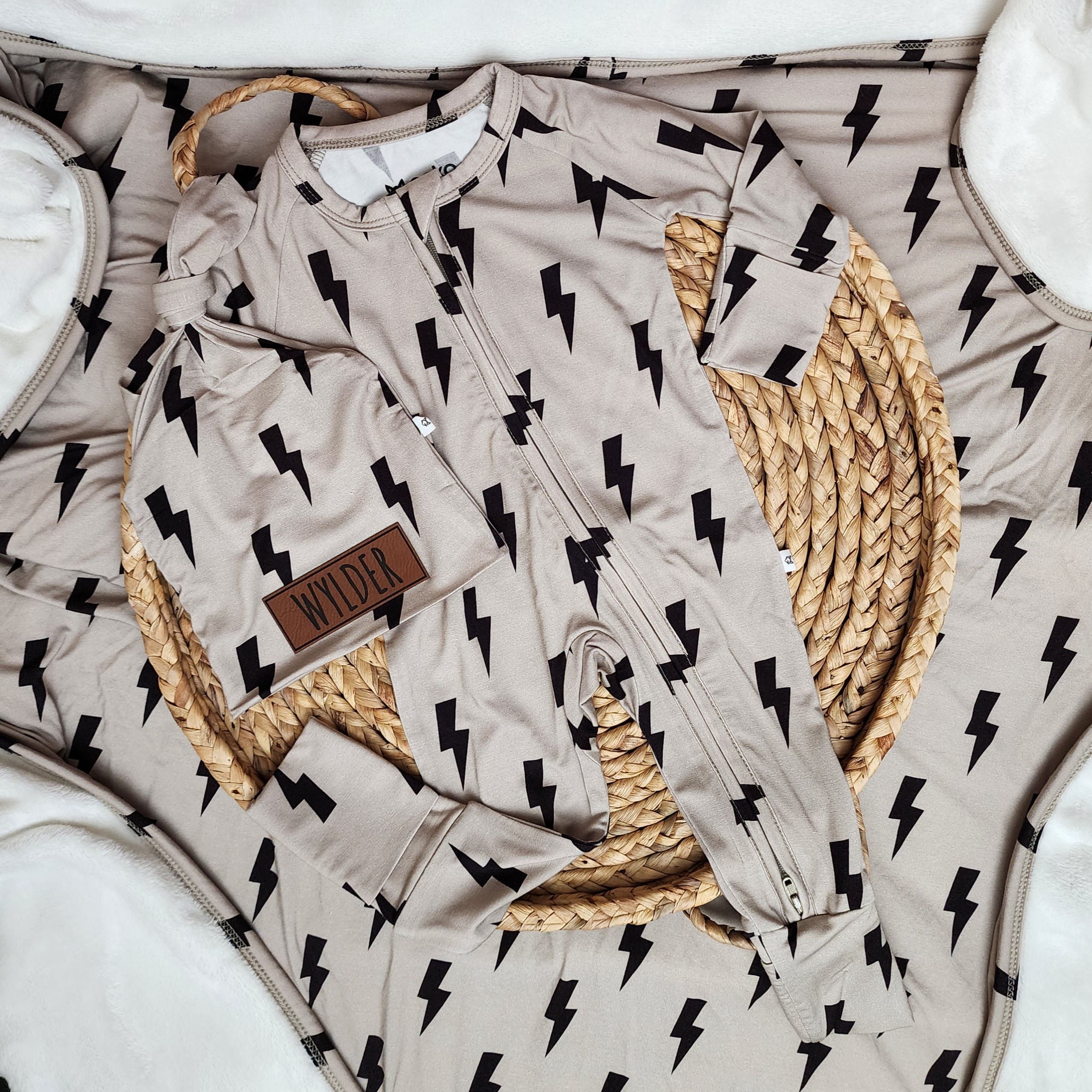 Lightning Bolt Toddler Blanket