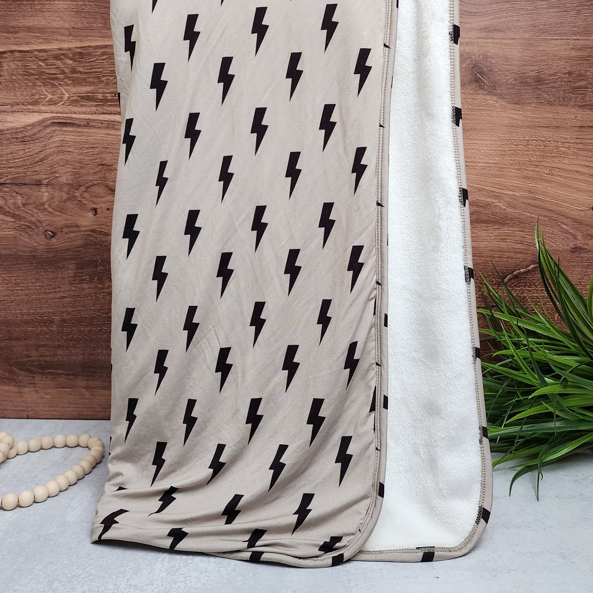 Lightning Bolt Toddler Blanket
