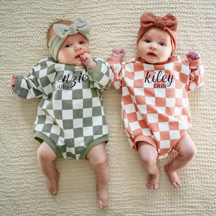 Bubble Romper - Checkerboard