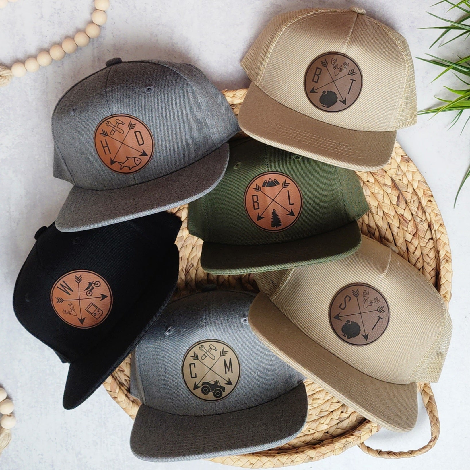 Initials Hobby Hat - Circle